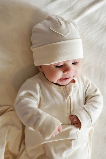 Organic Baby Beanie Hat - Unbleached and Undyed